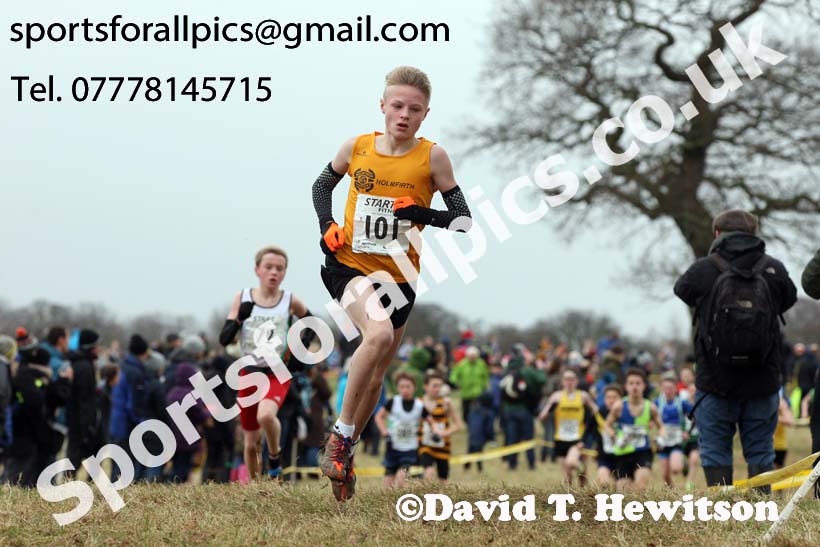Boys under-13s, 2018 Northern Cross Country Champs., Harewood House, Leeds. Photo: David T. Hewitson/Sports for All Pics